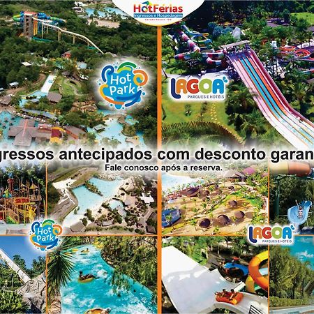 Hotferias - Flat No Enseada Caldas Novas, Acesso Ao Lago E Pesca Permitida, Prox Ao Nautico Praia Clube Luaran gambar